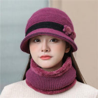 Knitted Rabbit Wool Old Lady Hat