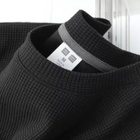 Waffle Men's Casual Half-sleeve Summer Wear