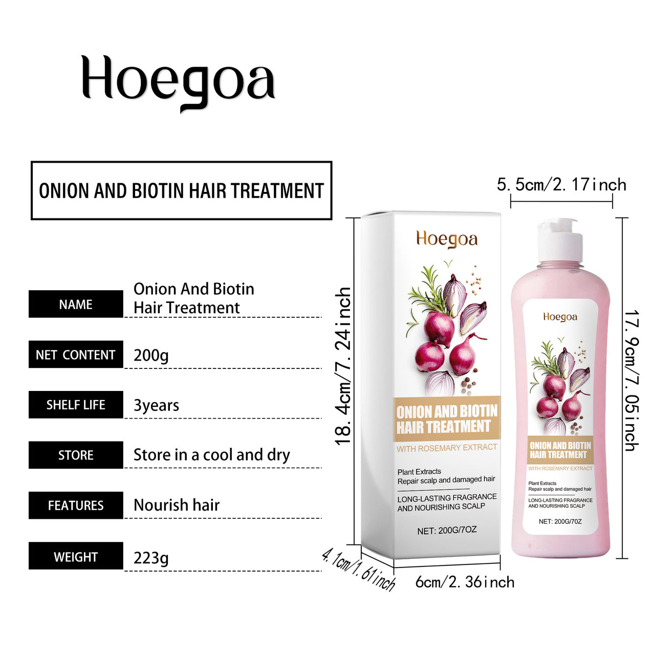 Hoegoa Hair Conditioner Is Soft, Glossy, Nourishing, Moisturizing, Non Greasy, Repairing Frizz, Splitting And Caring For Hair