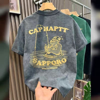 American-style Heavy Short-sleeved T-shirt Men's Summer High Sense