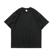 Heavy T-shirt Pure Cotton White 350 Cotton Thickened Thread Neckline Short Sleeve