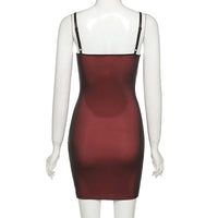 Mesh Double Layer Sexy Skinny Dress Women Sleeveless Party Bodycon 2023 Bandage Elastic Split Trend Clubwear Slim Outfit