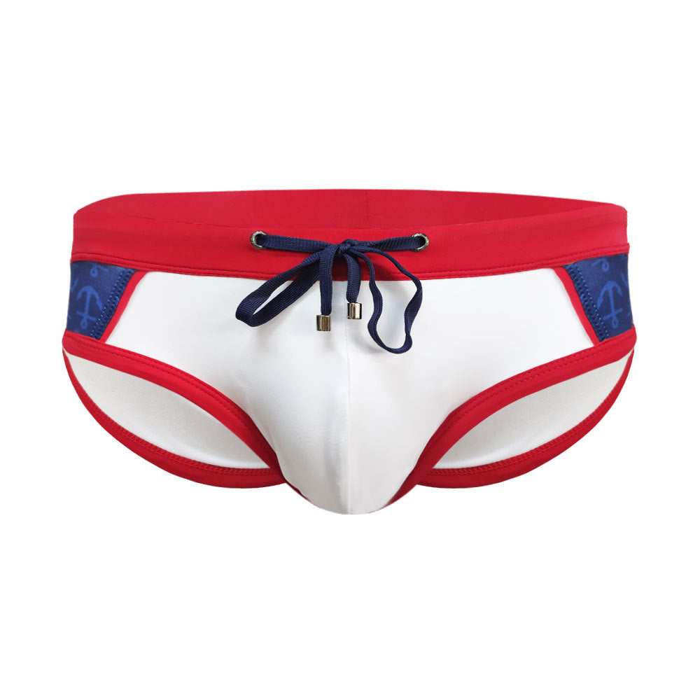 Color Matching Swim Briefs Close-fitting Simple Briefs