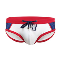 Color Matching Swim Briefs Close-fitting Simple Briefs