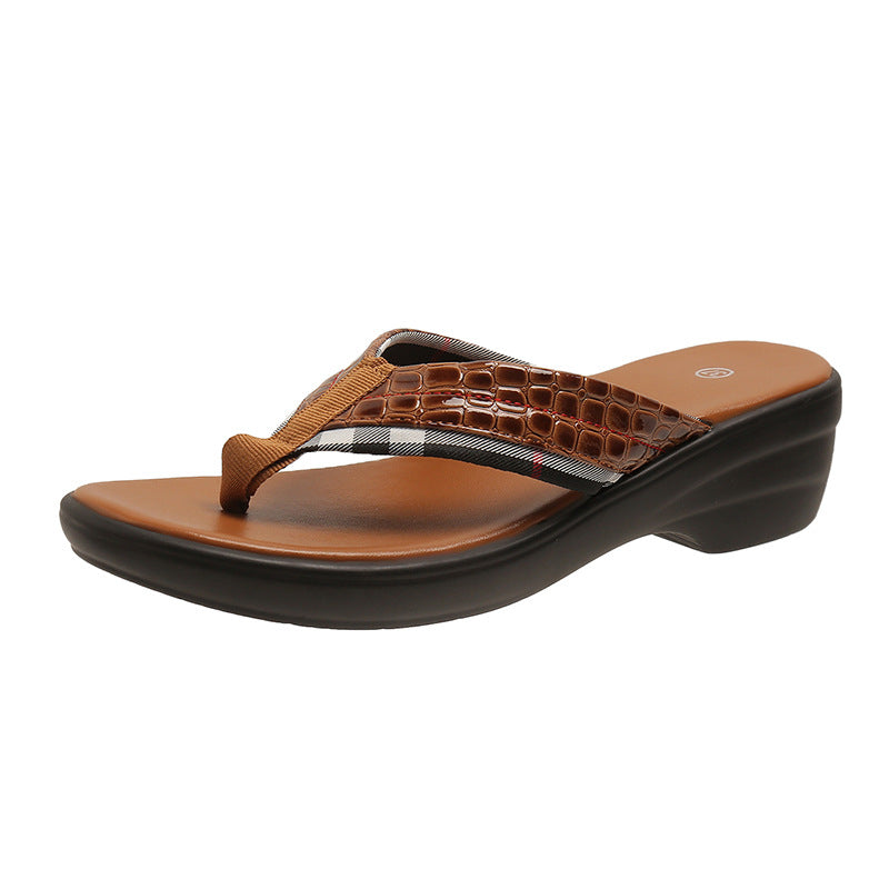 Flip-Flops Wedge Platform Sandals Slippers Women