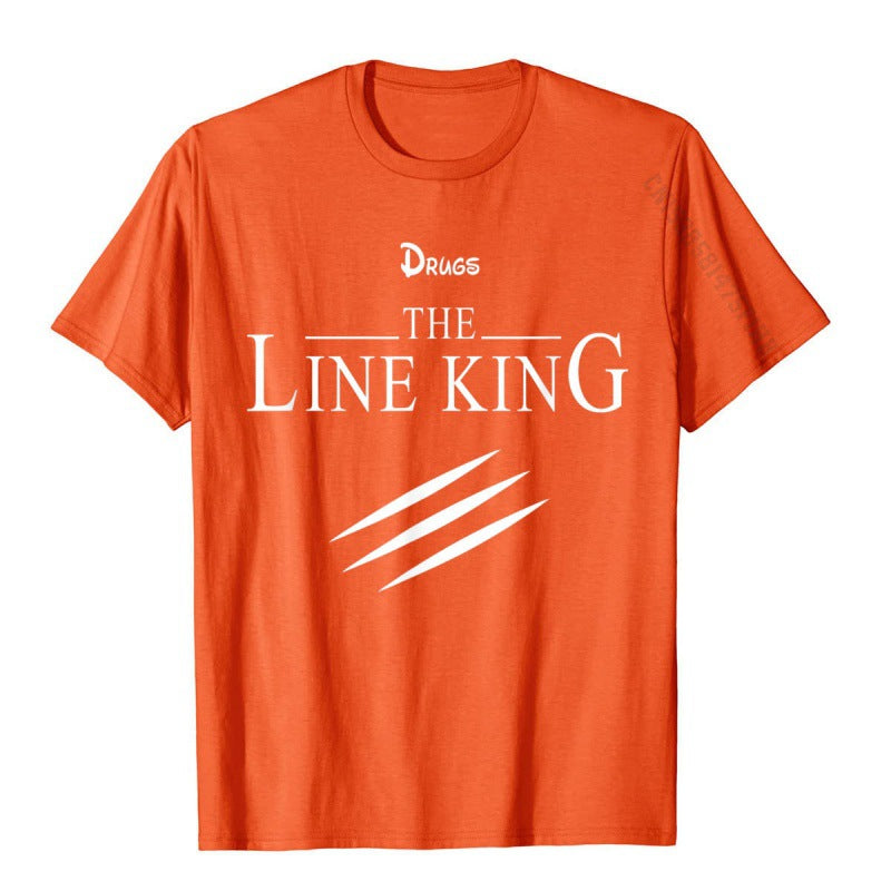 Funny Drug Line King T-shirt Fashion Birth