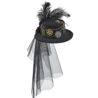 Ladies Fashion Personality Steampunk Mesh Billycock