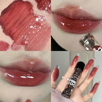 Little Bear Dudu No Stain On Cup Water Light Mirror Lip Lacquer