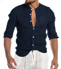 Men's Simple Casual Loose Shirt