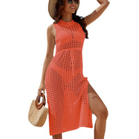 Vest Knitted Beach Dress Bikini Jacket Beachwear Vacation Clothes