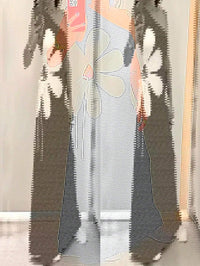 Large Flower Off-the-shoulder Sling Dress