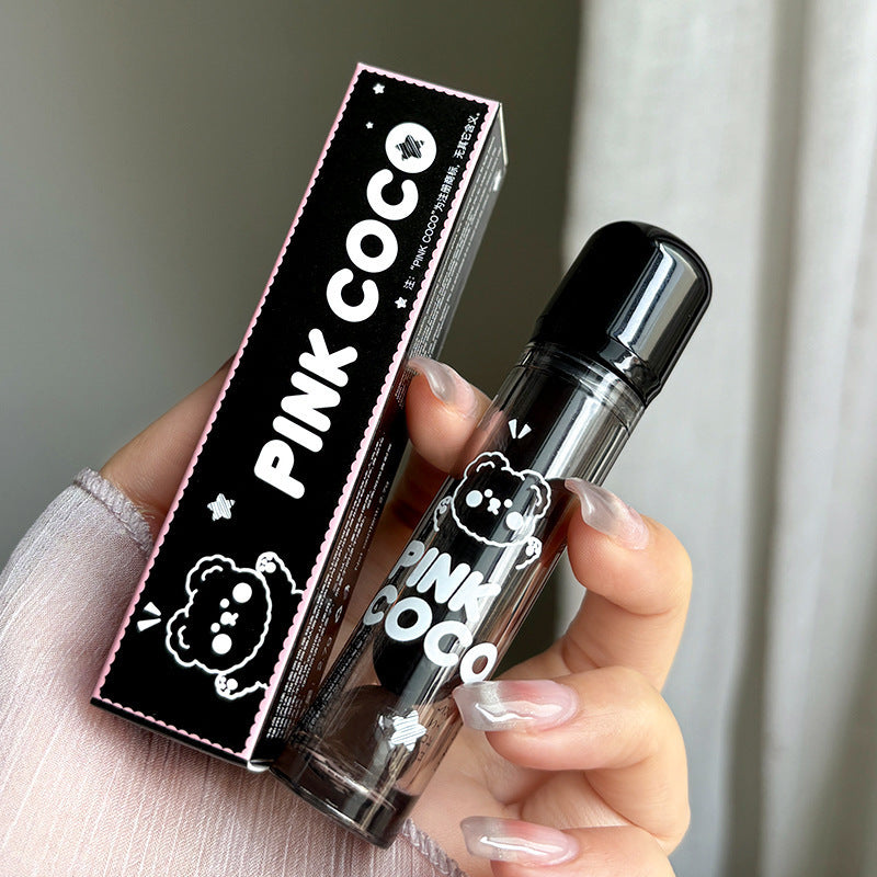 Little Bear Dudu No Stain On Cup Water Light Mirror Lip Lacquer