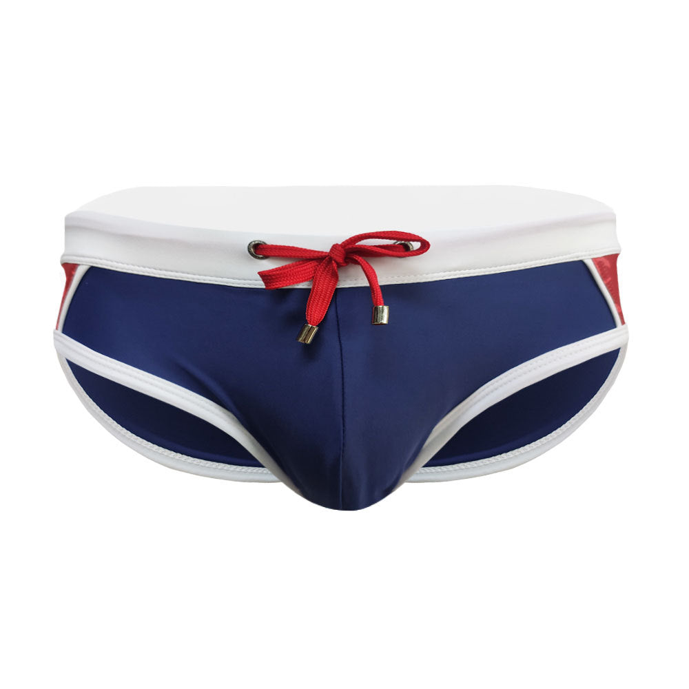 Color Matching Swim Briefs Close-fitting Simple Briefs