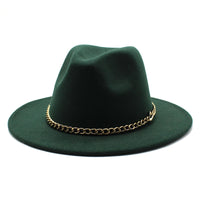 Broad-brimmed Hat Fashion Flat Brim Top Hat Men Women