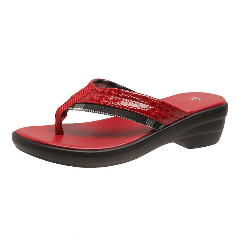Flip-Flops Wedge Platform Sandals Slippers Women
