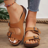 Casual Fashion Platform Increased Plus Size Women's Summer Wedge Platform Slippers