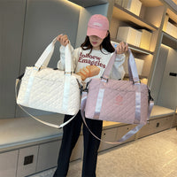 Rhombus Travel Luggage Bag Women's Lightweight Korean Style Crossbody