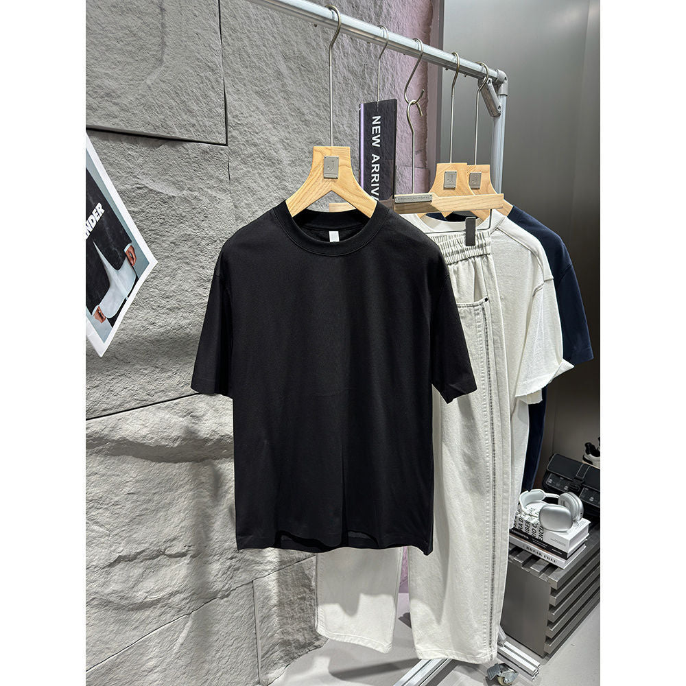 Luxury Quick-drying Hooded Simple Men's Short Sleeve