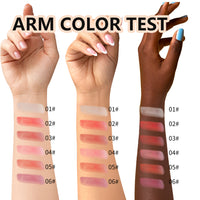 Makeup Six-color Transparent Moisturizing Lipstick With Thin And Glittering Nourishing Moisturizing Waterproof