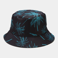Outdoor Sunshade Beach Coconut Tree Printing Bucket Hat