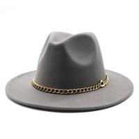 Broad-brimmed Hat Fashion Flat Brim Top Hat Men Women