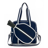 Striped Outdoor Neoprene Travel Portable Crossbody Shoulder Tennis Pack