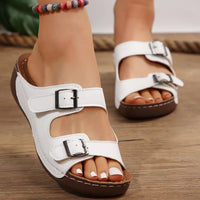 Casual Fashion Platform Increased Plus Size Women's Summer Wedge Platform Slippers