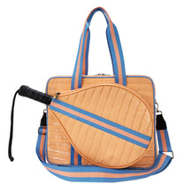 Striped Outdoor Neoprene Travel Portable Crossbody Shoulder Tennis Pack