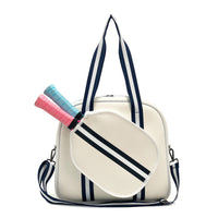 Striped Outdoor Neoprene Travel Portable Crossbody Shoulder Tennis Pack