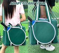 Striped Outdoor Neoprene Travel Portable Crossbody Shoulder Tennis Pack