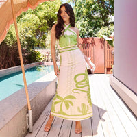 Women's Slim-fit Halter Lace-up Dress