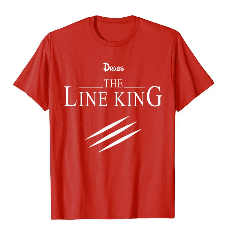 Funny Drug Line King T-shirt Fashion Birth