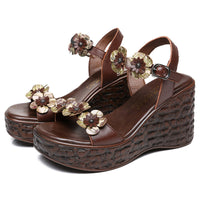 Ethnic Style Summer New High Heel Sandals Women