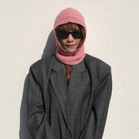 Wool Knitted Wool Keep Warm Sleeve Cap Balaclava Beanie Hat