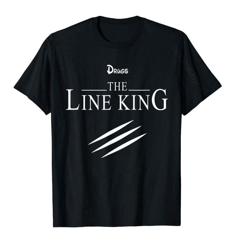 Funny Drug Line King T-shirt Fashion Birth