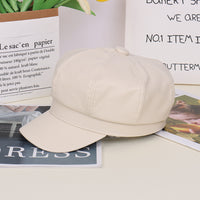 Temperament Korean Style Octagonal Pumpkin Hat Literary Style