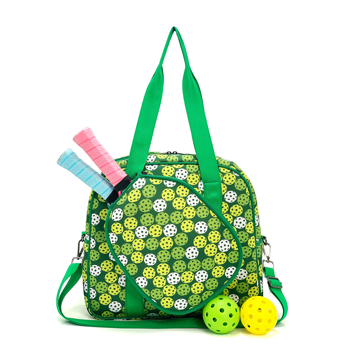 Striped Outdoor Neoprene Travel Portable Crossbody Shoulder Tennis Pack