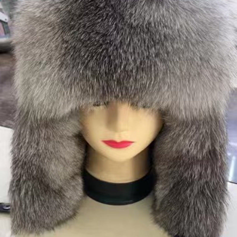 True Fox Fur Lei Feng Full With Hat