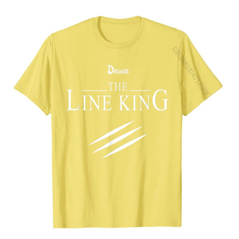 Funny Drug Line King T-shirt Fashion Birth