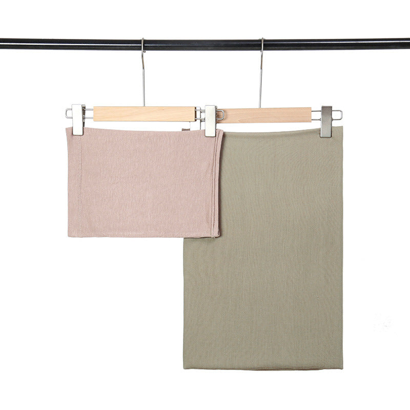New Wide-brimmed Modal Monochrome Simple Ethnic Headscarf For Women