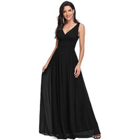 Evening Gown Plus And Extra Size Deep V-neck Dress