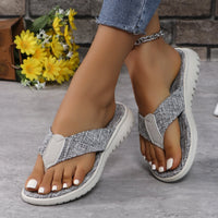 Fashion Personality Flat Beach Herringbone Women's Shoes