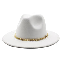 Broad-brimmed Hat Fashion Flat Brim Top Hat Men Women