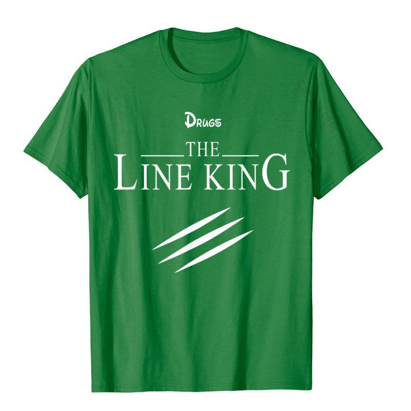 Funny Drug Line King T-shirt Fashion Birth