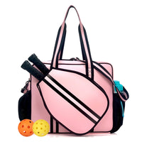 Striped Outdoor Neoprene Travel Portable Crossbody Shoulder Tennis Pack