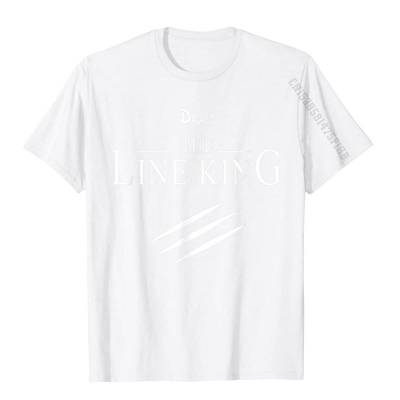 Funny Drug Line King T-shirt Fashion Birth