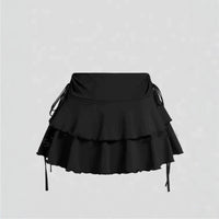 Retro Irregular Skirt Design Pleated