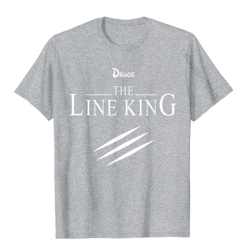 Funny Drug Line King T-shirt Fashion Birth
