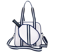 Striped Outdoor Neoprene Travel Portable Crossbody Shoulder Tennis Pack