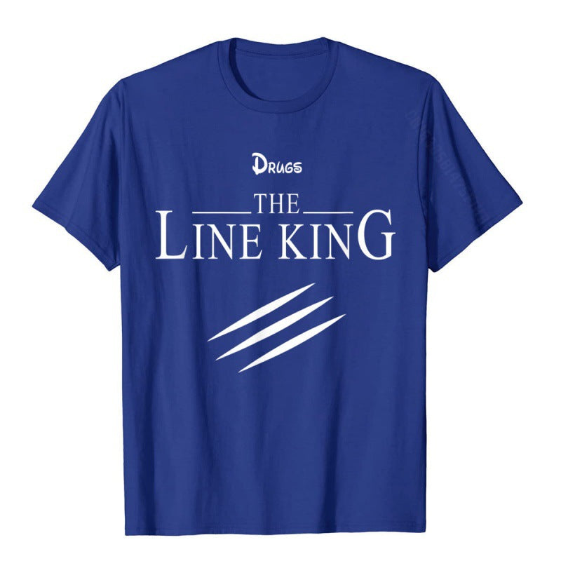 Funny Drug Line King T-shirt Fashion Birth